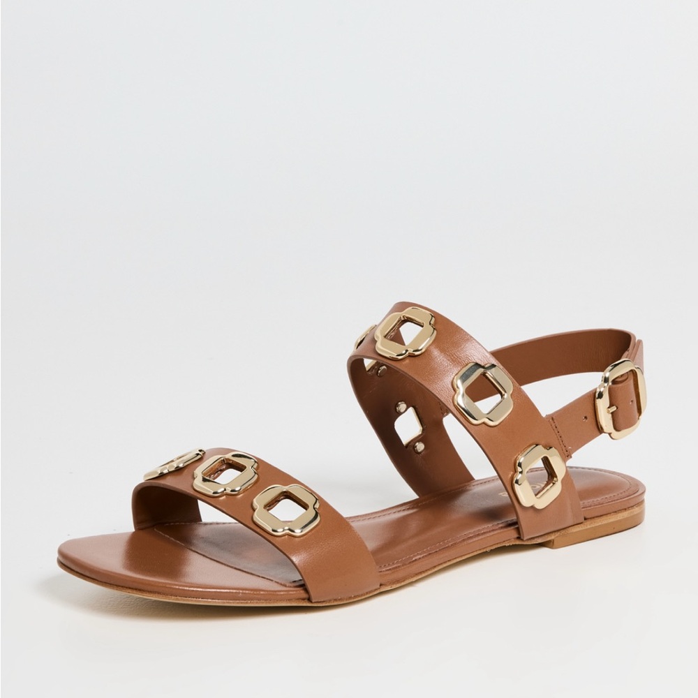 New Larroude Milan Flat Sandals Size 8.5